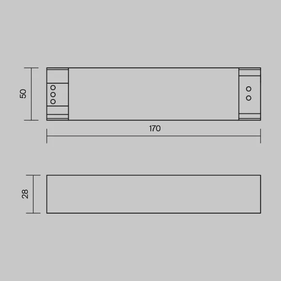 Блок питания Maytoni Power Supply Magnetic PSL005-100W-48V-IP20, общий вид Блок питания Maytoni Power Supply Magnetic PSL005-100W-48V-IP20, общий вид