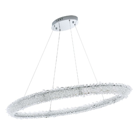 Подвесная светодиодная люстра с пультом управления Modelux MS.5004.1200 CR