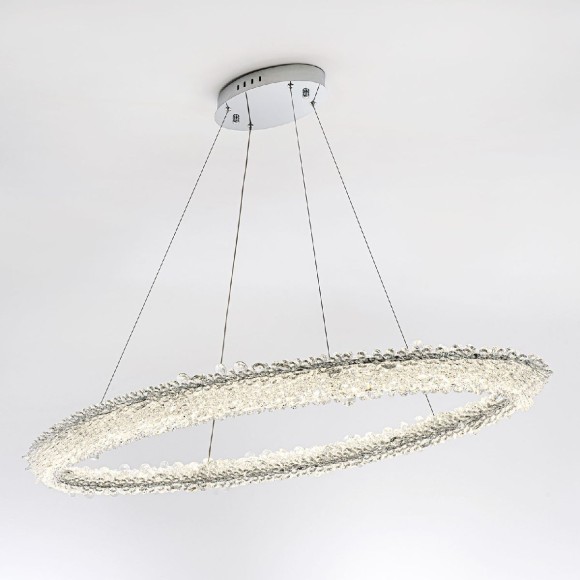 Подвесная светодиодная люстра с пультом управления Modelux MS.5004.1200 CR