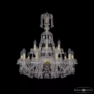 Подвесная люстра Bohemia Ivele Crystal 1409/10+5/240/XL-77 G