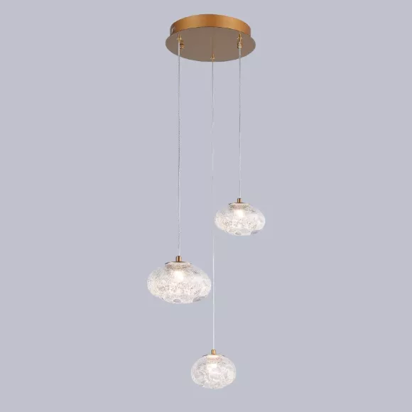 Подвесной светильник Delight Collection P98065-3 antique brass, Латунь, Прозрачный, Металл Подвесной светильник Delight Collection P98065-3 antique brass, Латунь, Прозрачный, Металл