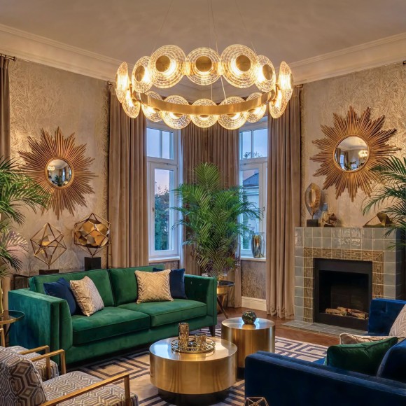 Подвесная светодиодная люстра Citilux Jantar CL240173