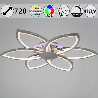 Потолочная люстра Reluce 09877-0.3-06B CR (RGB)
