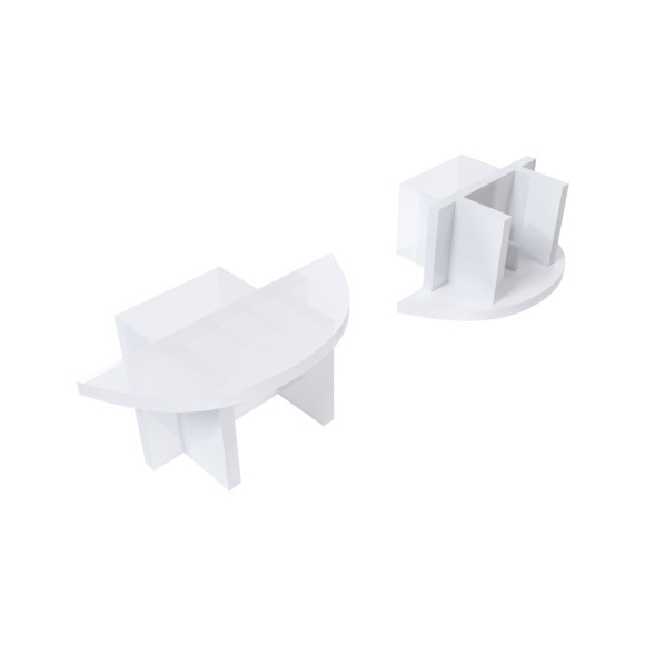 Комплект заглушек для алюминиевого профиля профилю 08-11/12 10шт Apeyron 3-08-11/12