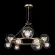 Подвесная люстра Freya Duo FR5139PL-10MG, Золото, Прозрачный, Металл