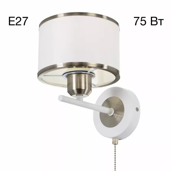 Бра Citilux Alton CL421412, Хром, Белый, Металл, крепление Бра Citilux Alton CL421412, Хром, Белый, Металл, крепление