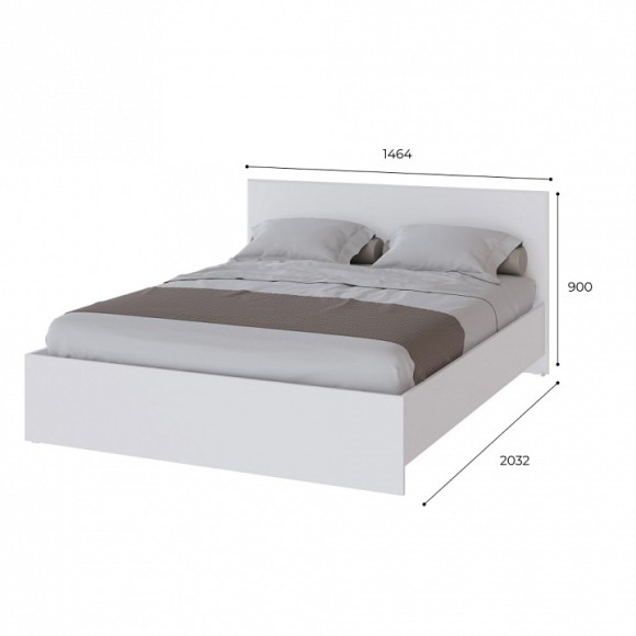 Кровать полутораспальная Плейона TKS_00-00142934