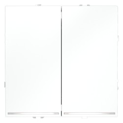 Проходной переключатель двухклавишный с подсветкой Voltum S70 VLS020402