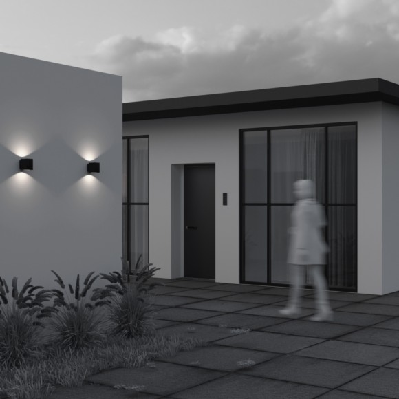 Уличный настенный светильник Maytoni Block O507WL-L10B3K