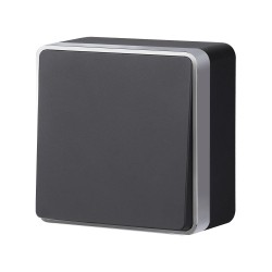 Выключатель одноклавишный проходной Werkel Gallant (черный с серебром) W5012034 4690389164095 a051164