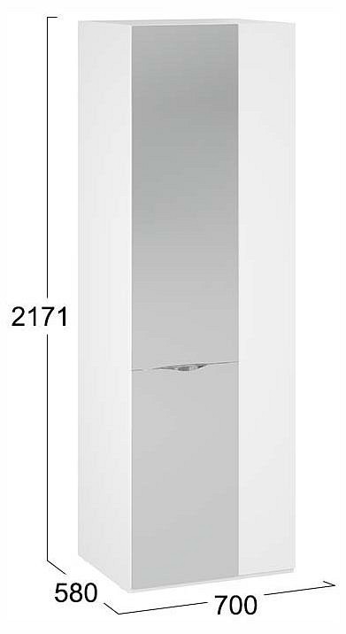 Шкаф платяной Глосс СМ-319.07.007 TRI_264486