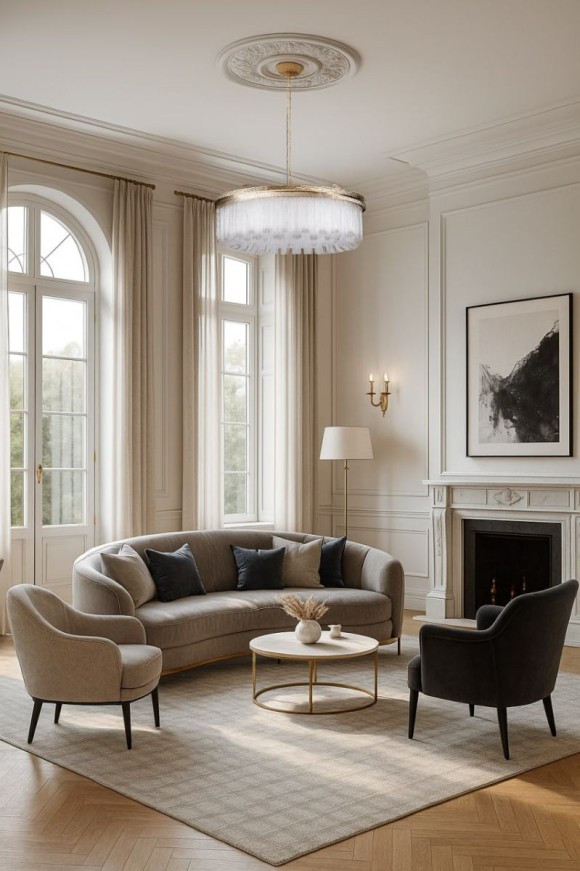 Подвесная люстра с пультом управления Modelux ML.9542.500 GD