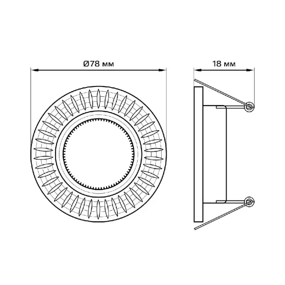 Встраиваемый светильник Gauss Aluminium AL014 Встраиваемый светильник Gauss Aluminium AL014