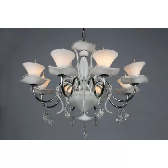 Подвесная люстра Omnilux OML-77403-08, Белый Подвесная люстра Omnilux OML-77403-08, Белый