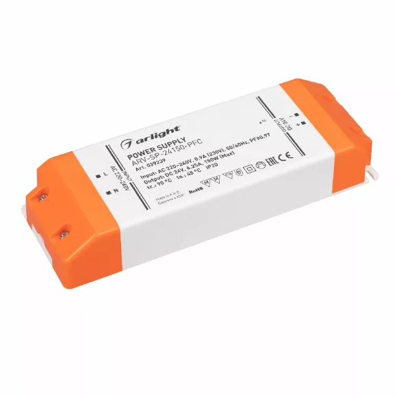 Блок питания Arlight ARV-SP-24150-PFC (24V, 6.25A, 150W) 039239 Блок питания Arlight ARV-SP-24150-PFC (24V, 6.25A, 150W) 039239