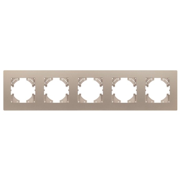 Рамка на 5 постов пластиковая Arlight FRM-PERIO-PL-5-GD 049765