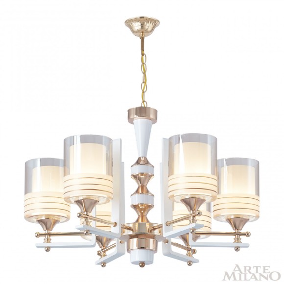 Подвесная люстра Arte Milano Florentia-6087 306087/6 Wh/Gd
