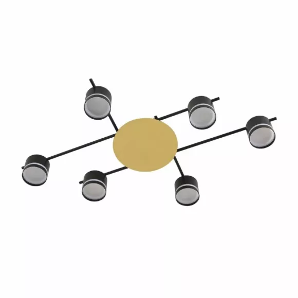 Потолочный светильник Lumion Comfi Agnia 8304/6C, Черный, От теплого до холодного, Металл Потолочный светильник Lumion Comfi Agnia 8304/6C, Черный, От теплого до холодного, Металл