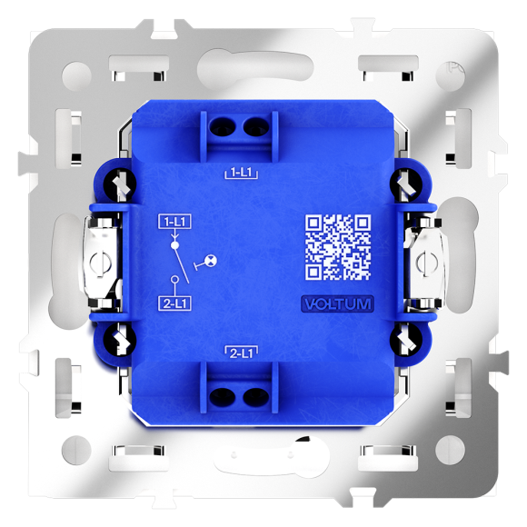 Выключатель одноклавишный с подсветкой Voltum S70 VLS010203