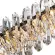 Подвесная люстра Divinare Megan 7568/02 SP-12, Хром, Прозрачный, Металл, декоративные элементы крупным планом
