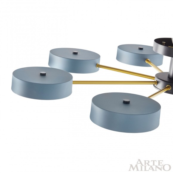 Потолочная светодиодная люстра Arte Milano FERRARA 252006/8 Bk/Gr