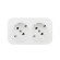 Розеточный блок двойной с/з Legrand Quteo 782233