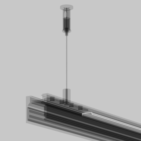 Рассеиватель для низкпрофильного накладного шинопровода Maytoni Technical TRAMN034DC-2W