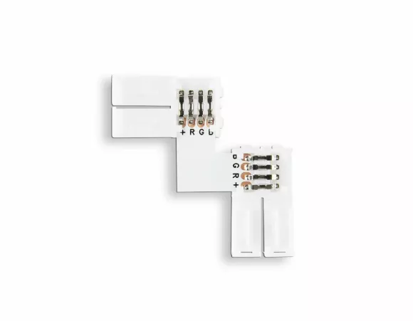 Соединитель угловой L для светодиодной ленты 5050 12/24V (4 конт.) GS6701 (10шт) Ambrella Light Illumination GS6701 Соединитель угловой L для светодиодной ленты 5050 12/24V (4 конт.) GS6701 (10шт) Ambrella Light Illumination GS6701