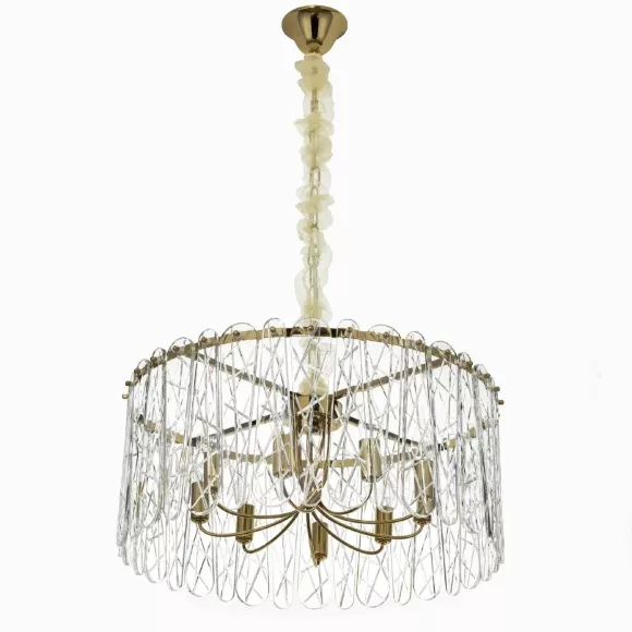 Подвесная люстра Citilux Talla CL318292, Золото, Прозрачный, Металл, крупный план