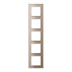 Рамка пятиместная Jung AC585GLCH