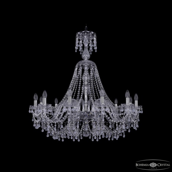 Подвесная люстра Bohemia Ivele Crystal 1410/12/360/XL-97 Ni V0300