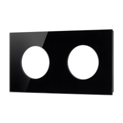 Рамка стеклянная на 2 поста Arlight FRM-GLARE-GC-2-BK 043836