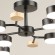 Люстра на штанге Reluce 03860-0.3-08 BK+WOOD GX53