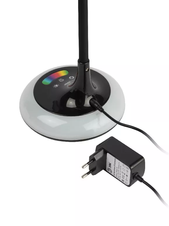 Настольная лампа Эра NLED-481-10W-BK Б0048592, основание крупным планом