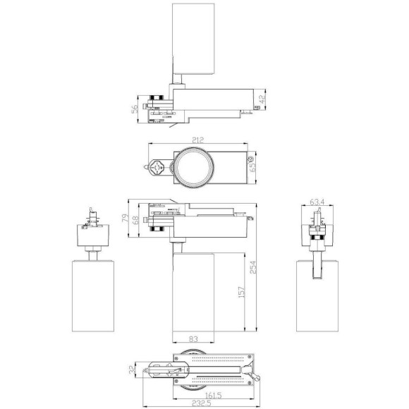 Трековый светильник ЭРА SТR-30-36-30K-B30 Б0049779