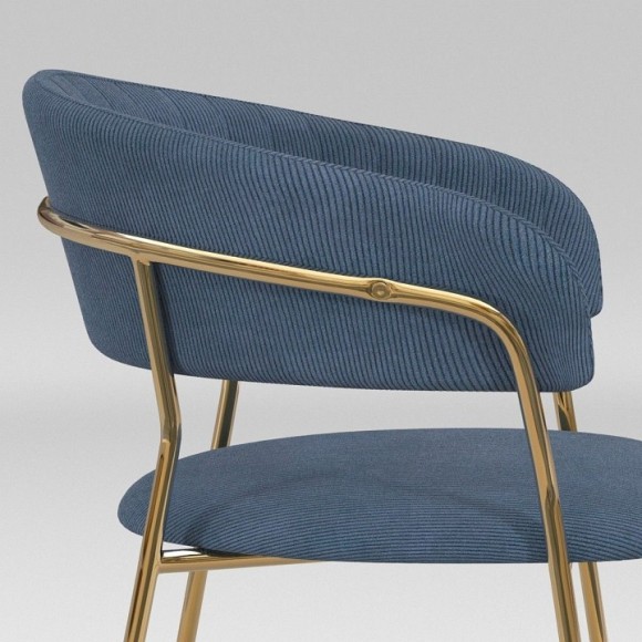 Набор из 2 стульев Whispered Fusion HSBI_DC72_darkblue_velvet_2