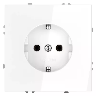 Розетка Voltum S70 VLS040101 (белый глянцевый)
