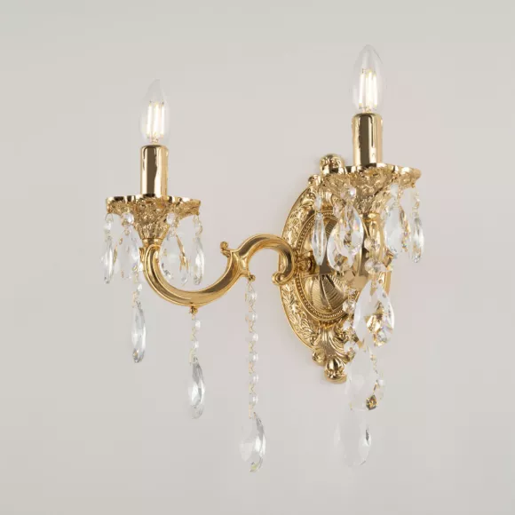 Бра Bohemia Ivele Crystal AL7801B10/2/175 B G, Золото, Металл, Классика стиль Бра Bohemia Ivele Crystal AL7801B10/2/175 B G, Золото, Металл, Классика стиль