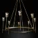 Подвесная люстра Delight Collection Torche De Verre 8614P/8 gold, Золото, Прозрачный, Теплый белый