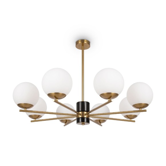 Люстра на штанге Freya Marble FR5230PL-08BS