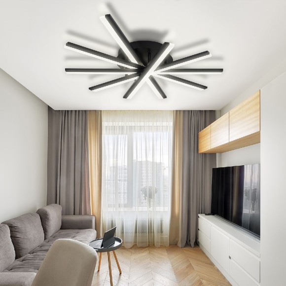 Потолочная люстра с пультом управления Natali Kovaltseva Line LED LAMPS 81174