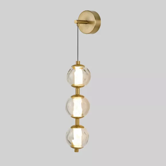Бра Delight Collection OB2437 brass/clear, Латунь, Прозрачный, Нейтральный белый Бра Delight Collection OB2437 brass/clear, Латунь, Прозрачный, Нейтральный белый