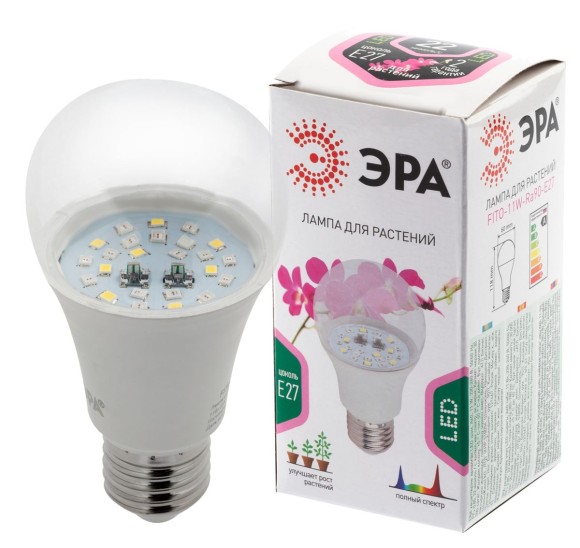 Фитолампа для растений Эра FITO-11W-Ra90-E27 Б0050603