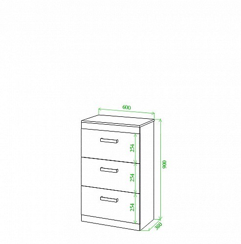 Комод Tiovo Км60 MER_TOJ-Km60-SHBE