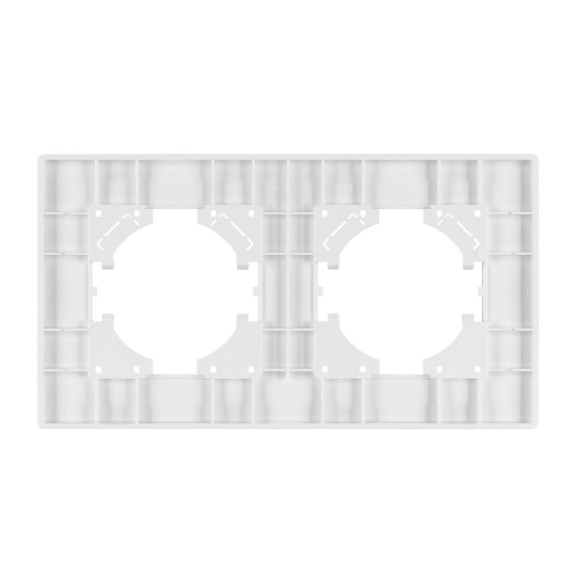 Рамка на 2 поста пластиковая Arlight FRM-PERIO-PL-2-GR 049752