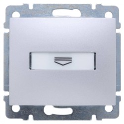 Выключатель карточный Legrand Valena с выдержкой времени и подсветкой алюминий 770234