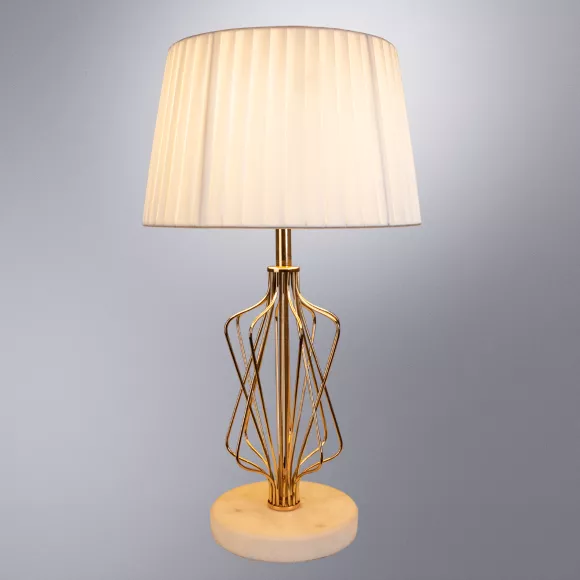 Настольная лампа Arte Lamp Fire A4035LT-1GO, Золото, Белый, Металл