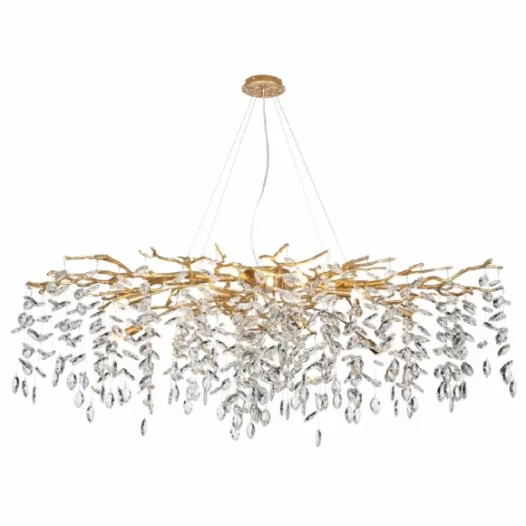 Подвесная люстра Odeon Light Delica 4969/14, Бронза, Прозрачный, Алюминий, крупный план Подвесная люстра Odeon Light Delica 4969/14, Бронза, Прозрачный, Алюминий, крупный план