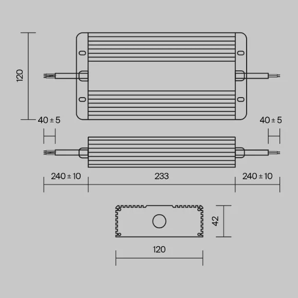 Блок питания Maytoni Power Supply Magnetic PSL008-400W-48V-IP67 Блок питания Maytoni Power Supply Magnetic PSL008-400W-48V-IP67