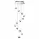Каскадная люстра Odeon Light Jemstone 5084/60L